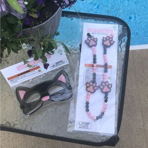 Kid’s Halloween Cat Mask & Necklace